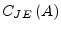 $\displaystyle C_{JE}\left(A\right)$