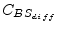 $\displaystyle C_{BS_{diff}}$